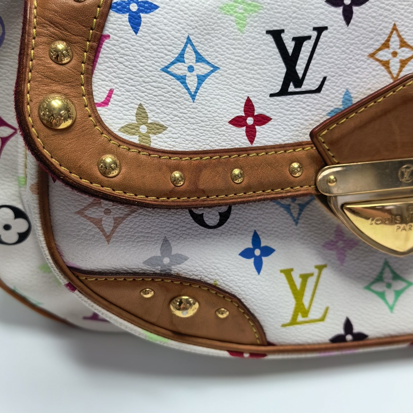 LV × TM RITA Monogram Coated Canvas White