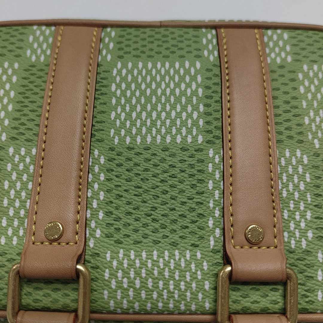 Damier Coated Canvas Shoulder Bag Nano Green