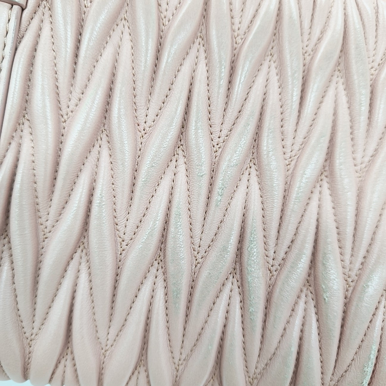 My Miu Quilted Lambskin Pink