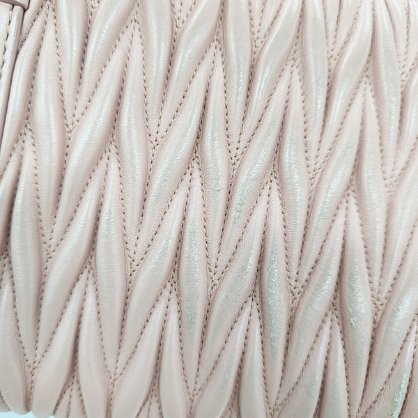 My Miu Quilted Lambskin Pink