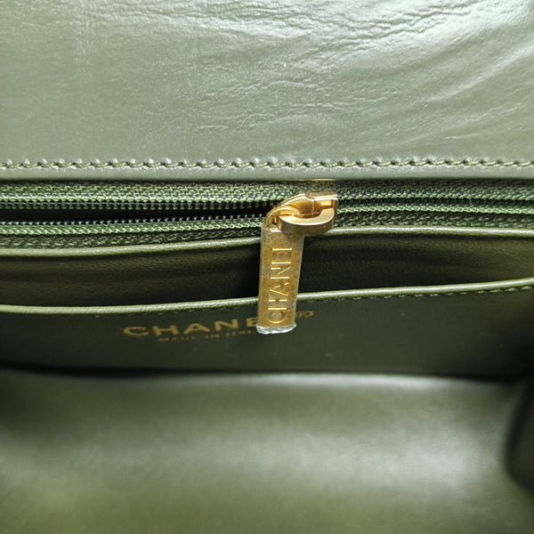 2.55 224 (mini) Chevron Calfskin Green