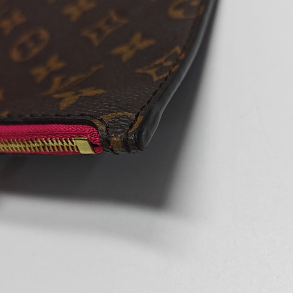 NEVERFULL MM Monogram Coated Canvas Brown