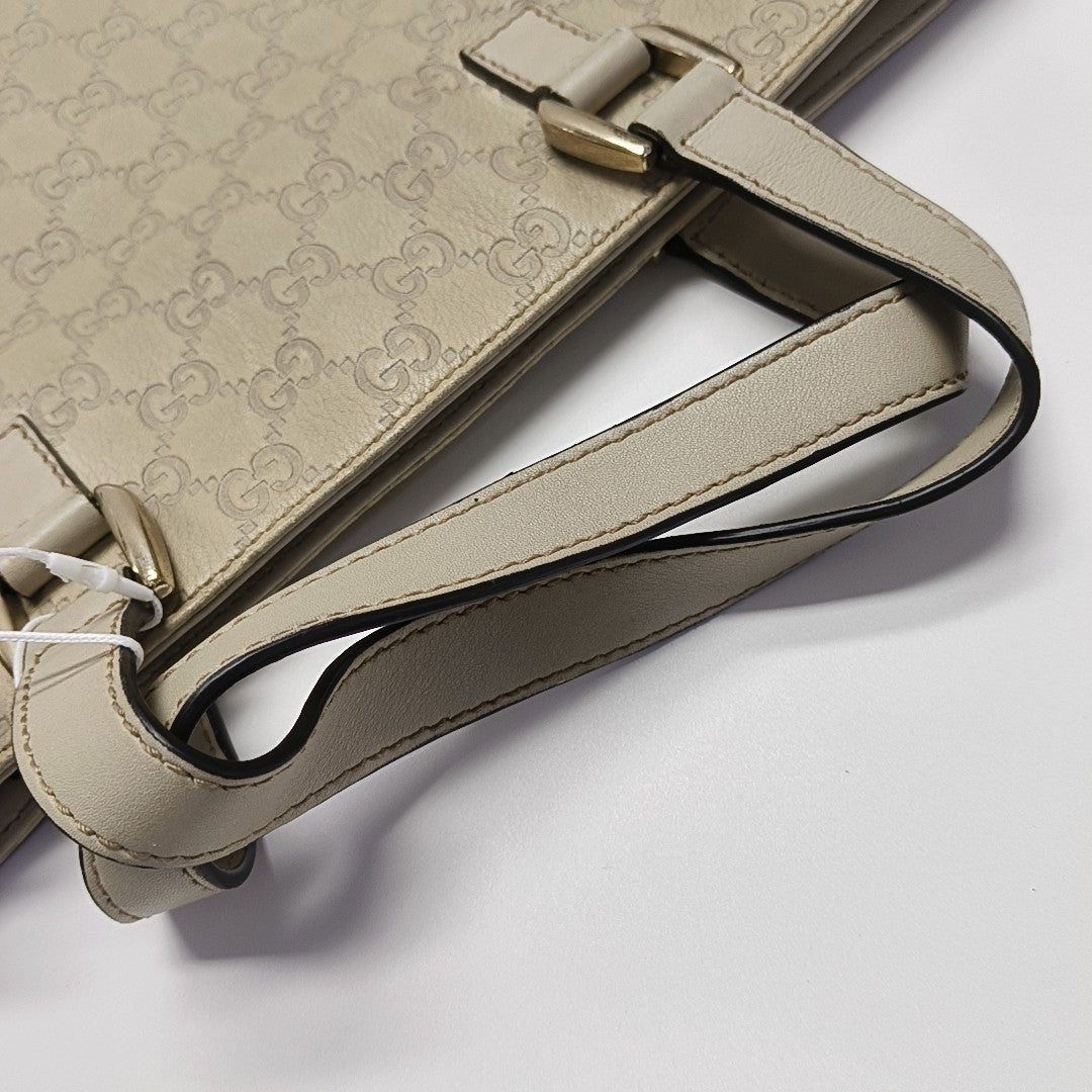 Ligne Shima Monogram Calfskin Beige