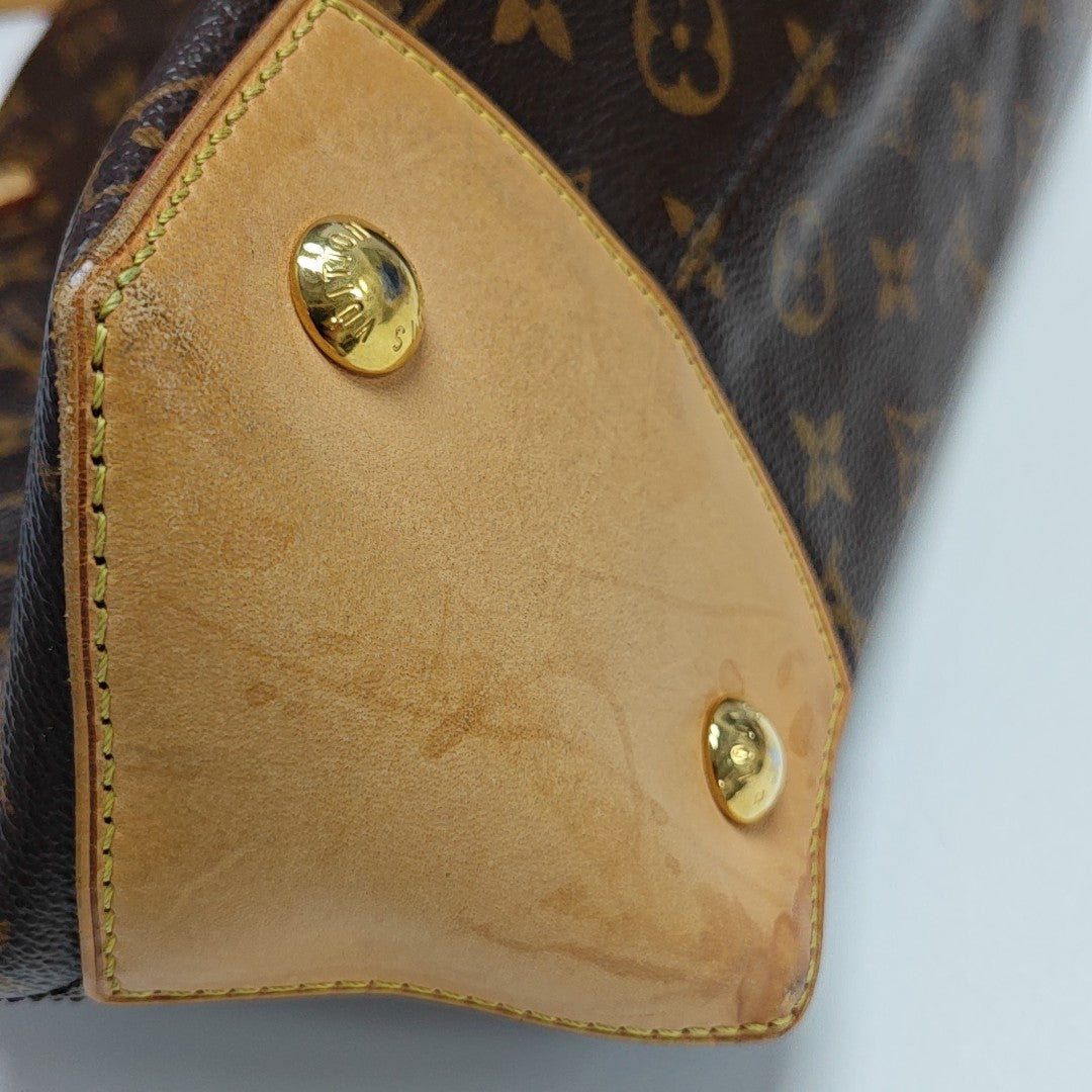WILSHIRE MM Monogram Coated Canvas Brown