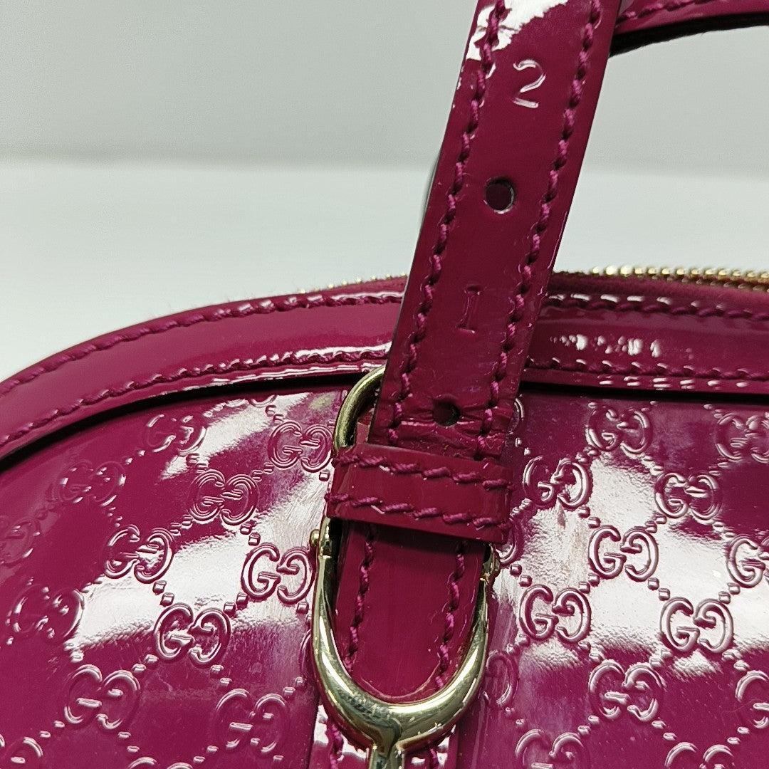 Microguccissima Monogram Calfskin Red