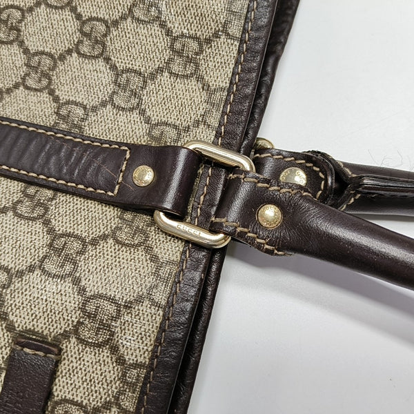 Monogram Coated Canvas Tote Bag Beige