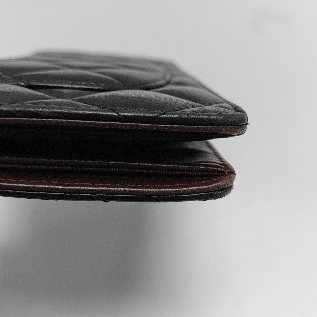 Quilted Lambskin Wallet Black