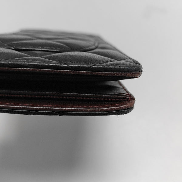 Quilted Lambskin Wallet Black