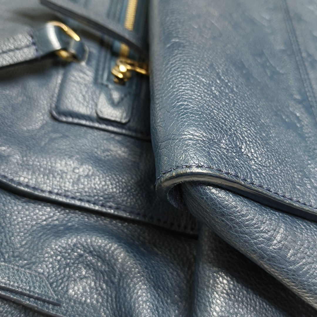 LUMINEUSE PM Monogram Calfskin Blue