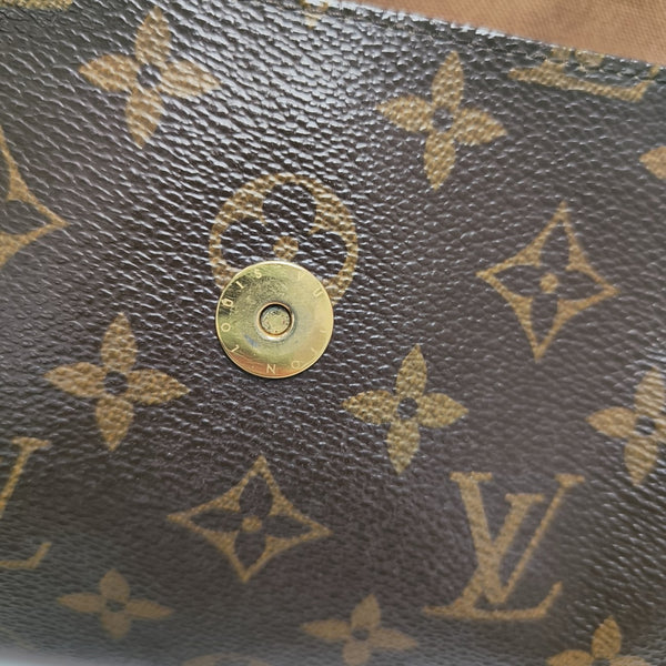 Monogram Coated Canvas Shoulder Bag Brown