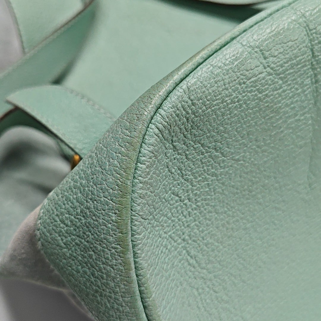 Suede Backpack Green