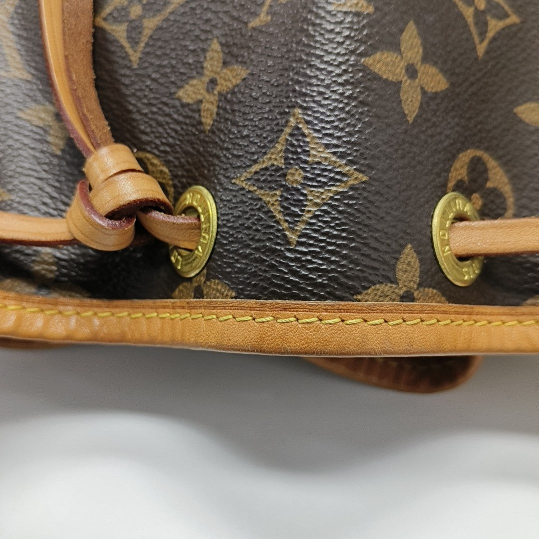 NOÉ BB Monogram Coated Canvas Brown