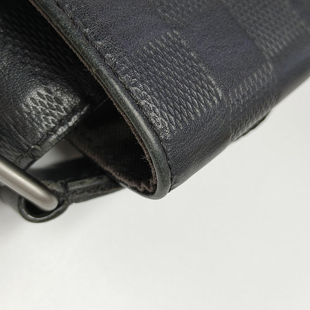 DISTRICT PM Damier Graphite Calfskin Black