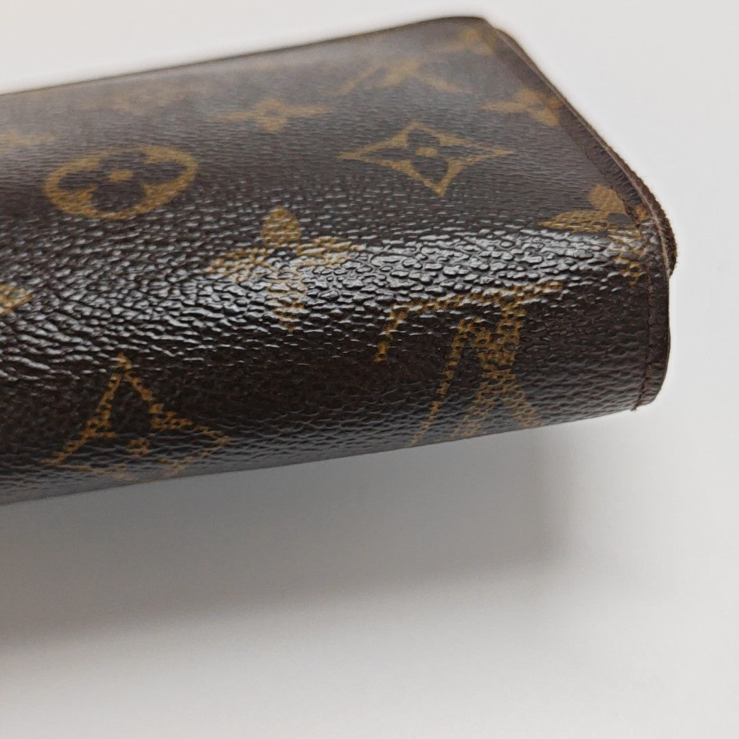 ZIPPY Monogram Coated Canvas Brown Wallet