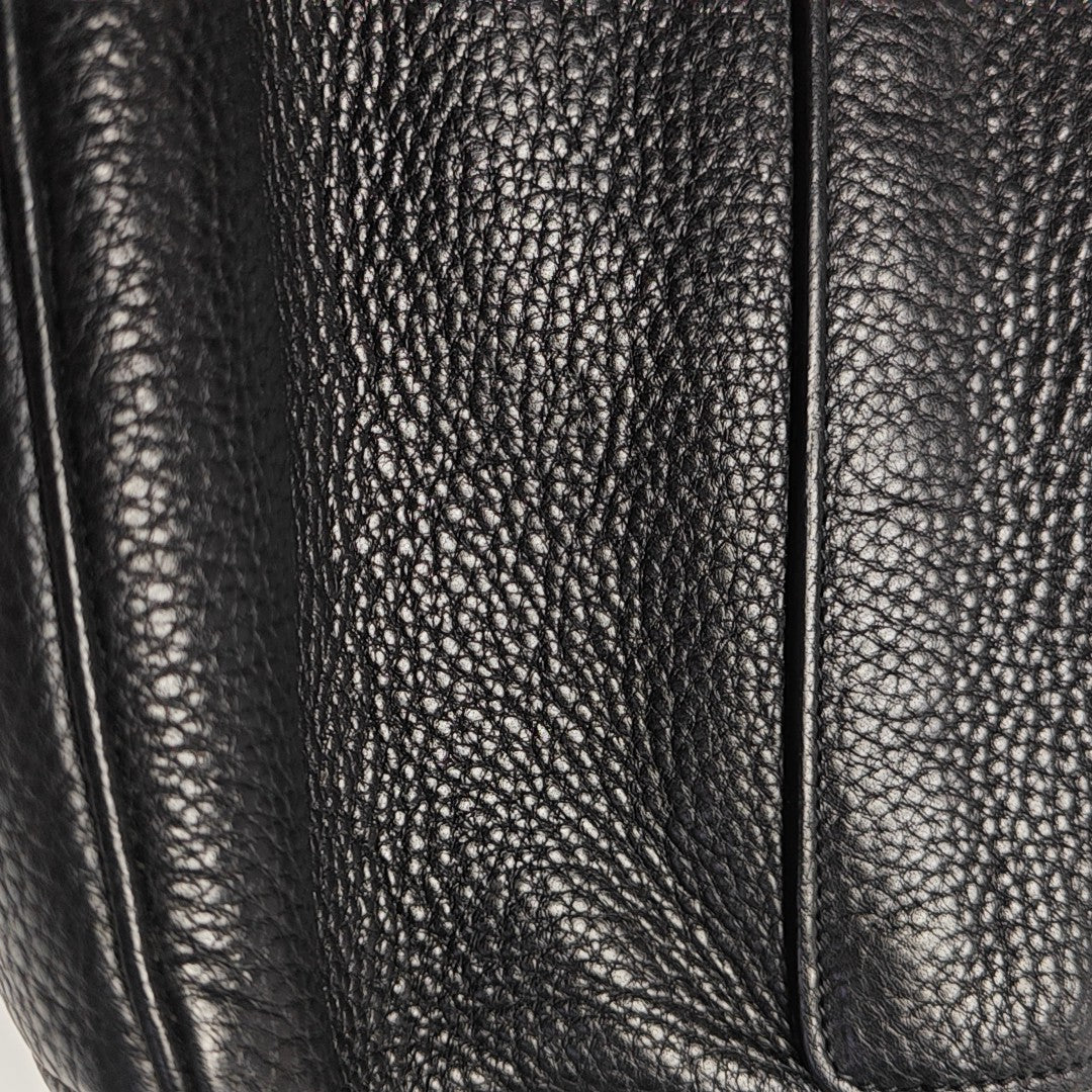 Calfskin Shoulder Bag Black
