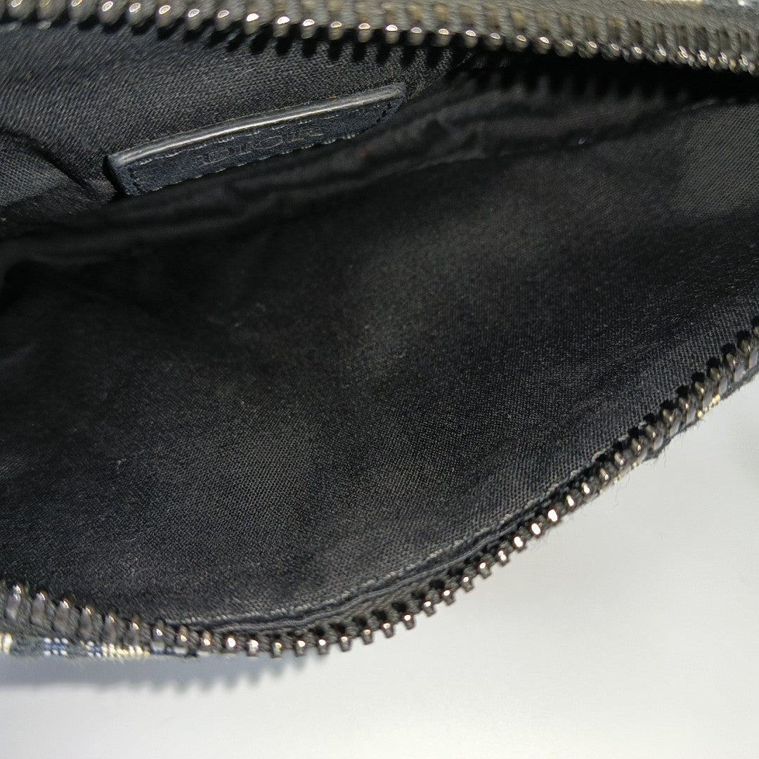 Saddle Mini Oblique Canvas Blue