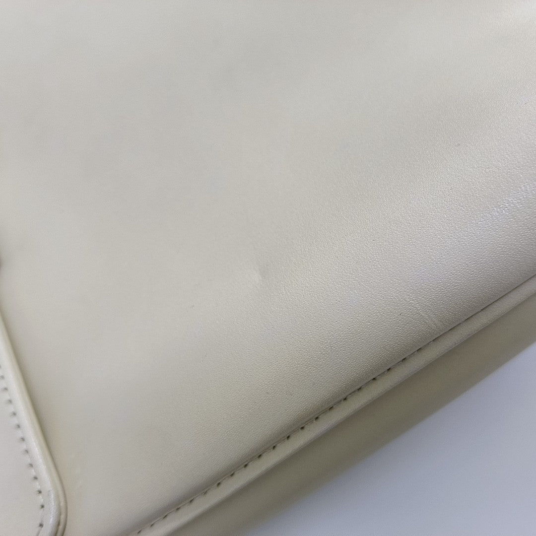 Calfskin Top Handle Bag Beige