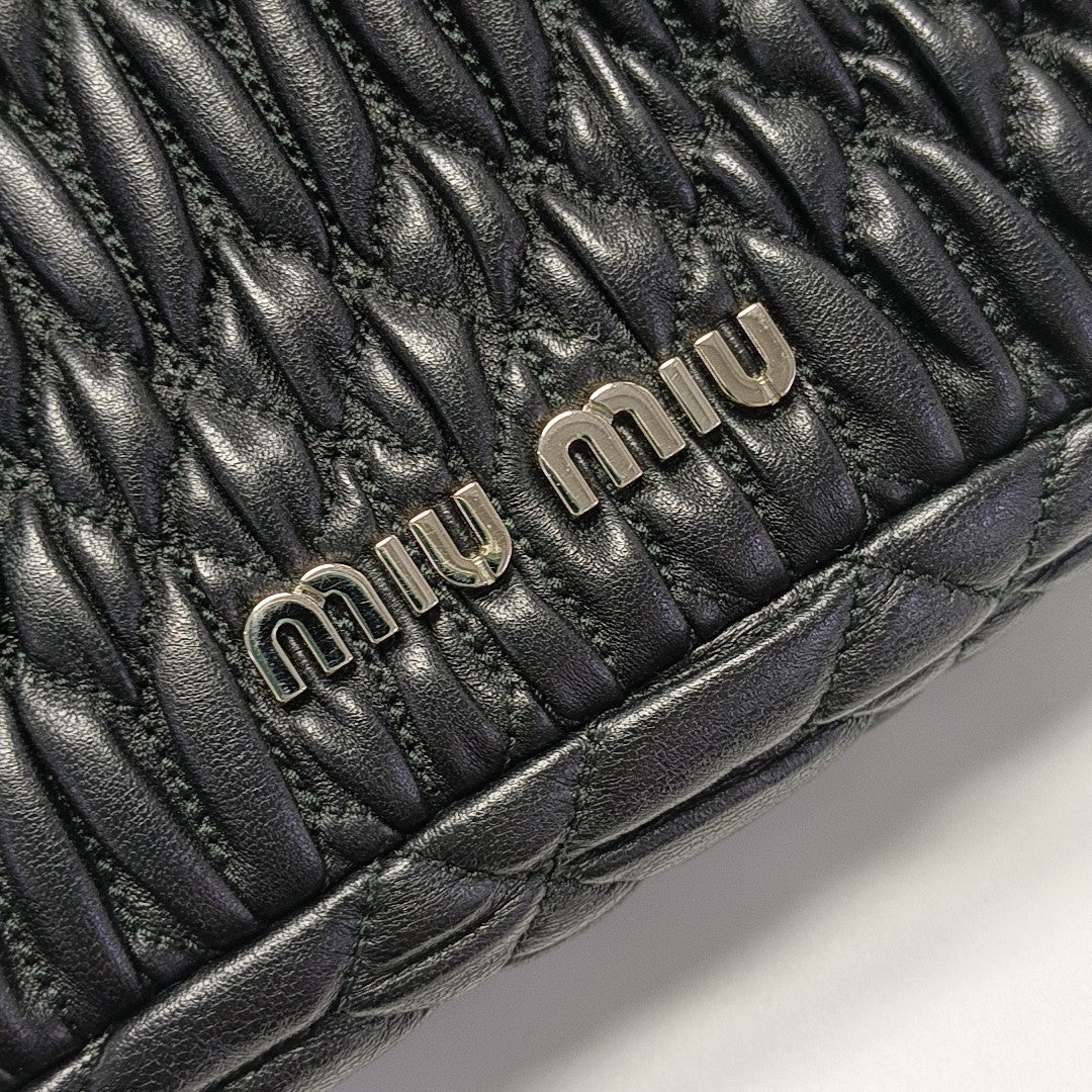 Crystal Quilted Lambskin Black
