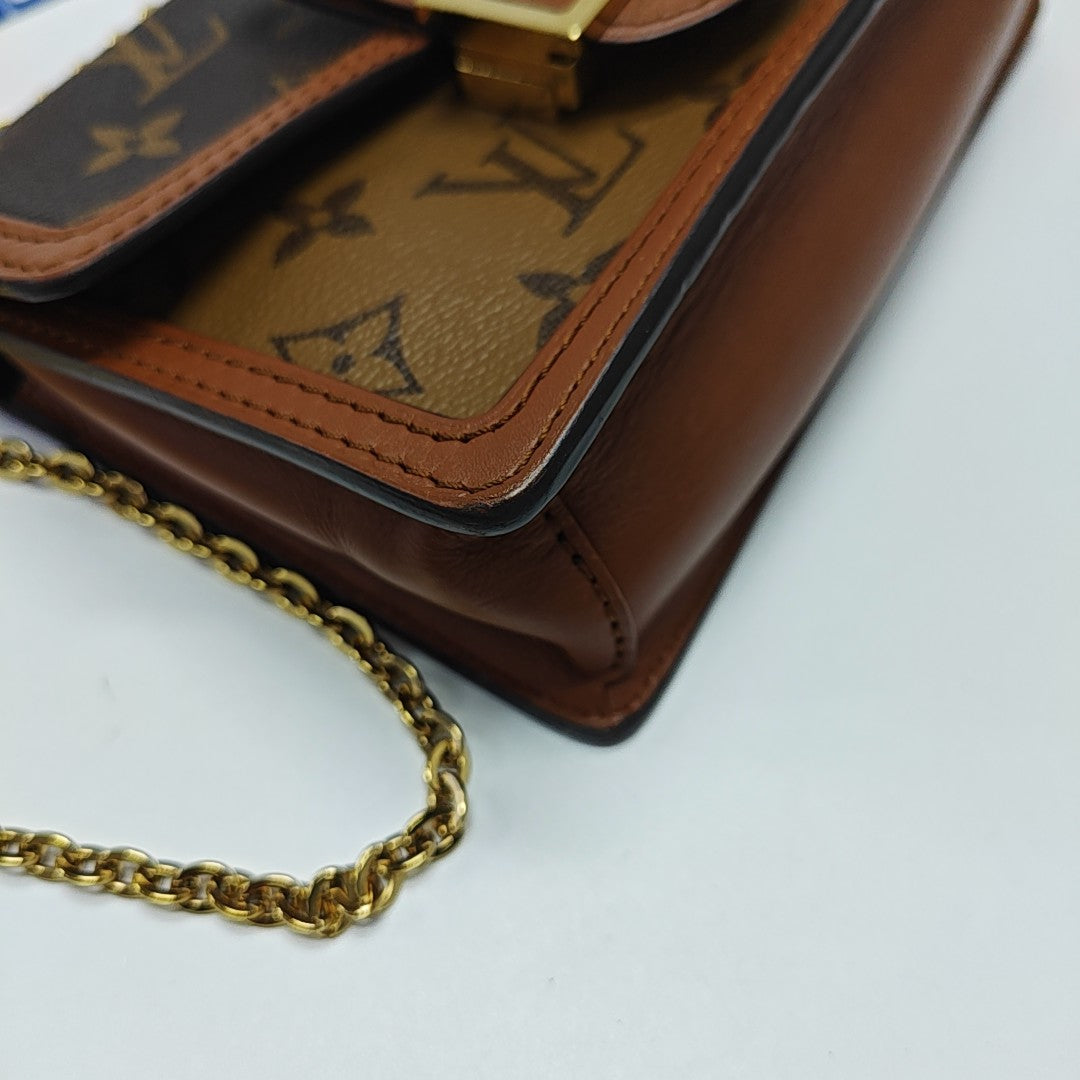 DAUPHINE WOC Monogram Coated Canvas Brown