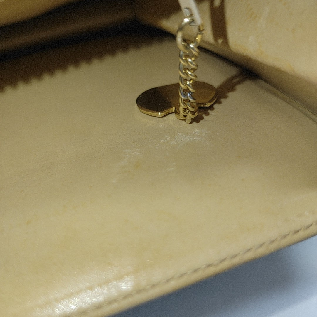 Coated Canvas Shoulder Bag Brown