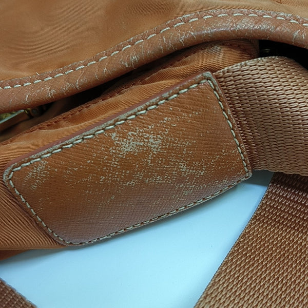 Fabric Shoulder Bag Orange