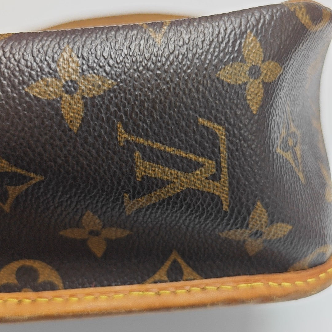 SOLOGNE PM Monogram Coated Canvas Brown