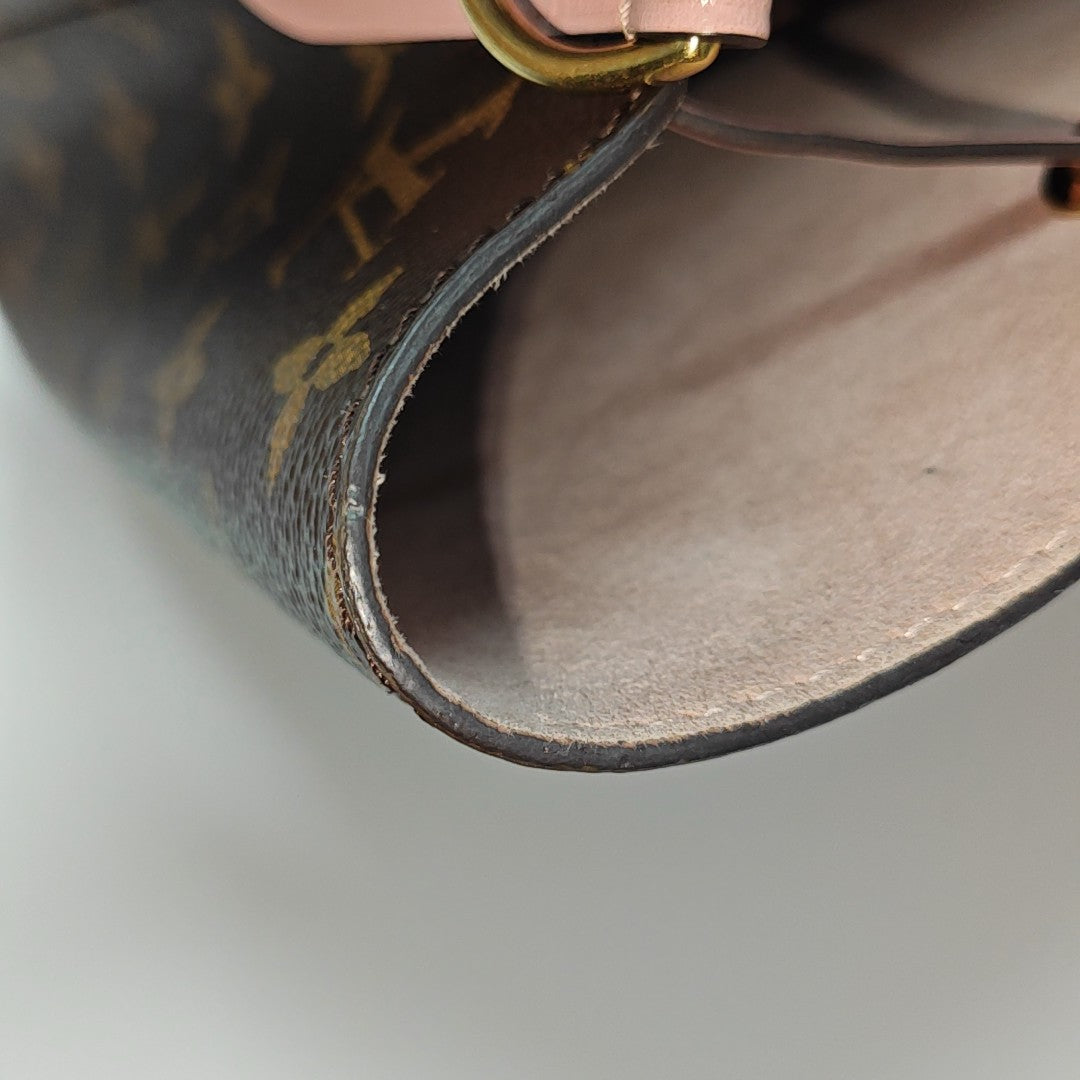 NÉONOÉ MM Monogram Coated Canvas Brown