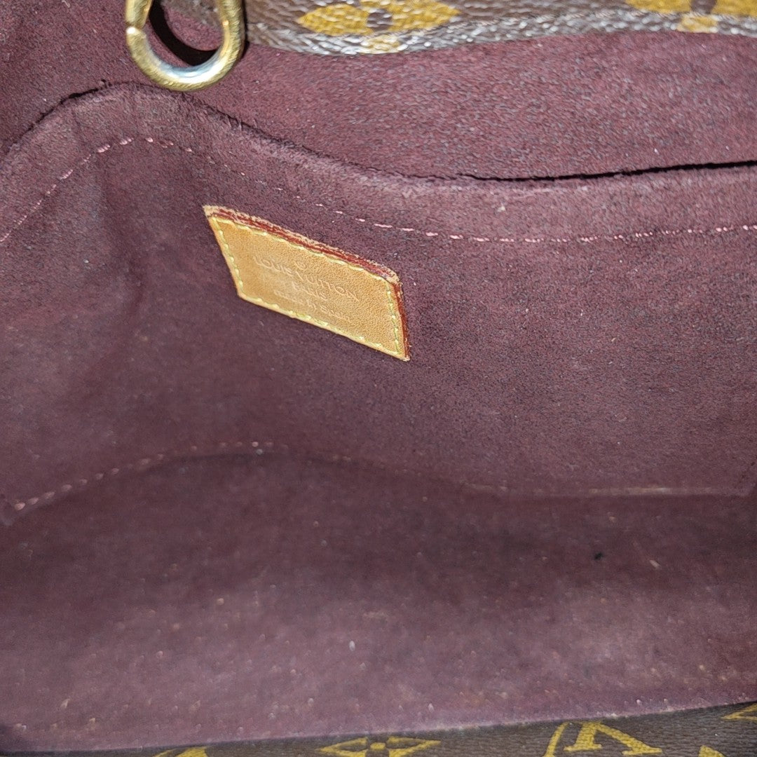 MONTAIGNE BB Monogram Coated Canvas Brown