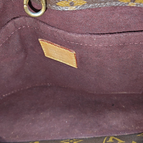 MONTAIGNE BB Monogram Coated Canvas Brown