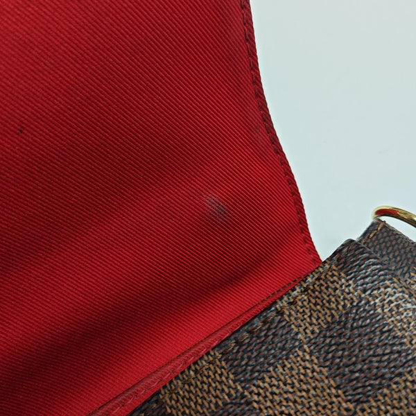 CROISETTE Damier Ebene Coated Canvas Brown