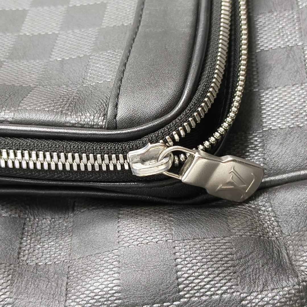 CAMPUS Damier Graphite Calfskin Black