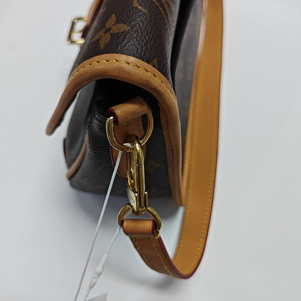 DIANE Monogram Coated Canvas Brown