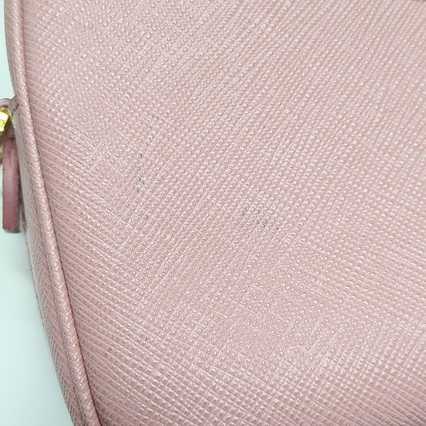 Saffiano Calfskin Shoulder Bag Pink