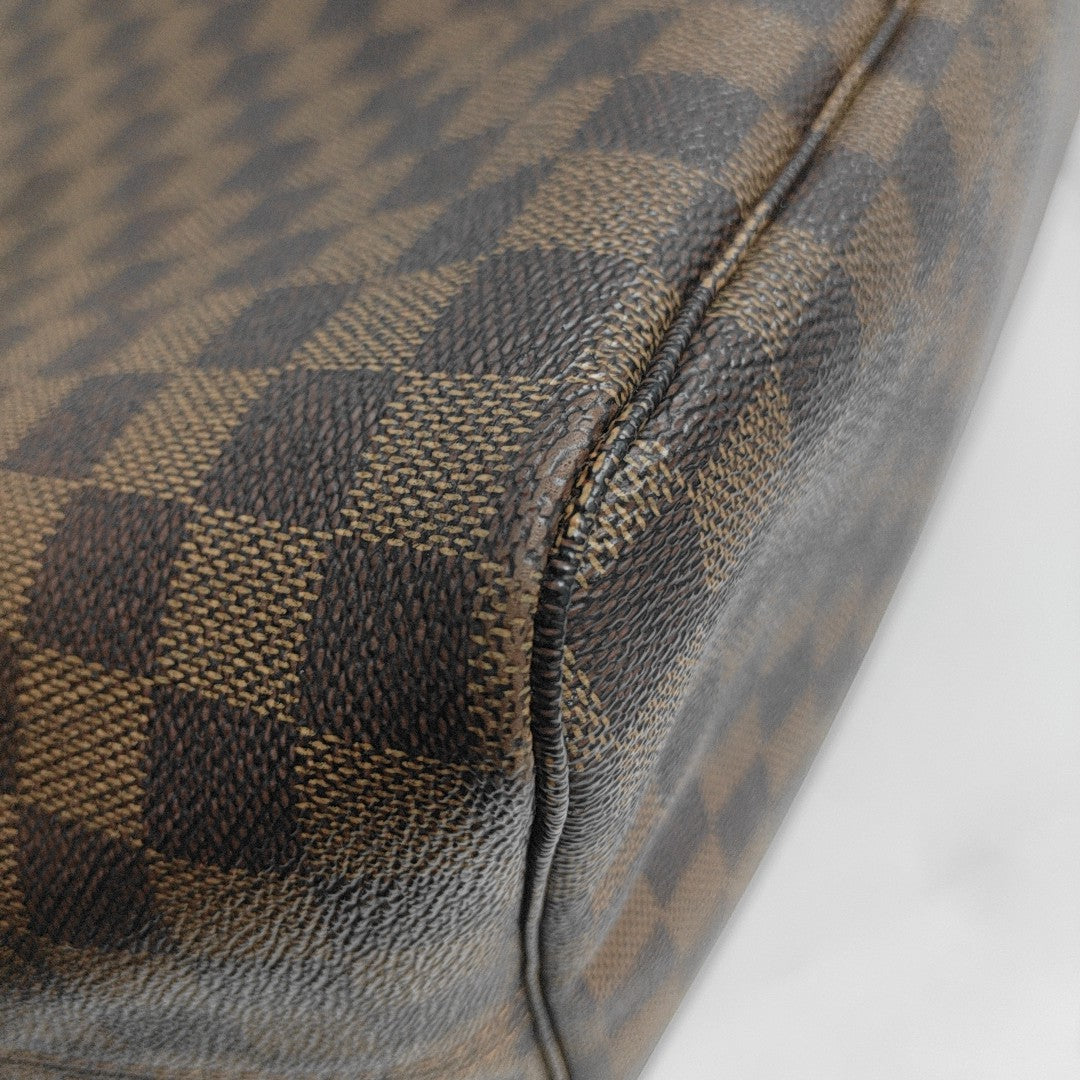 NEVERFULL GM Damier Ebene Coated Canvas Brown
