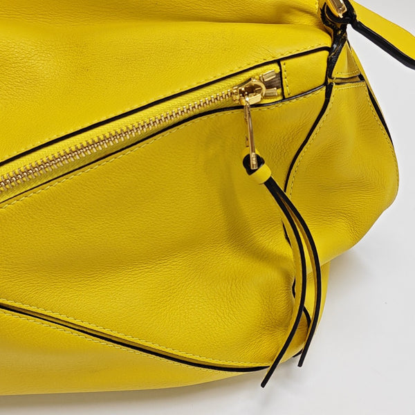 Puzzle Medium Calfskin Yellow