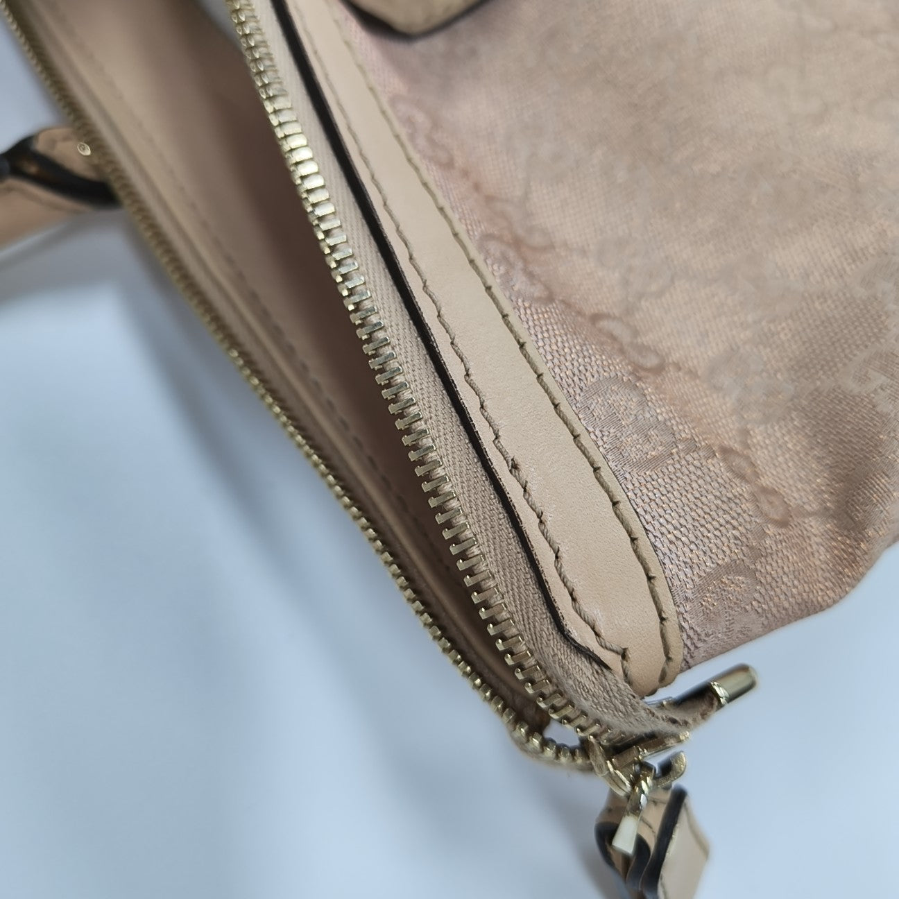 Monogram Canvas Tote Bag Large Pink