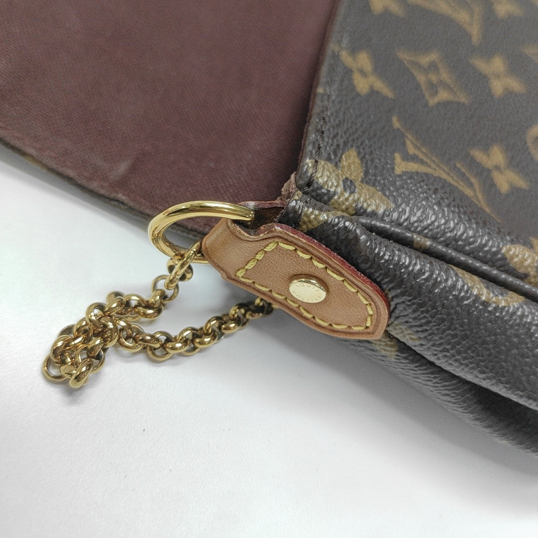 FAVORITE PM Monogram Coated Canvas Brown