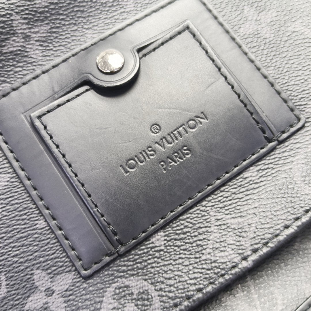 VOYAGER PM Monogram Coated Canvas Black
