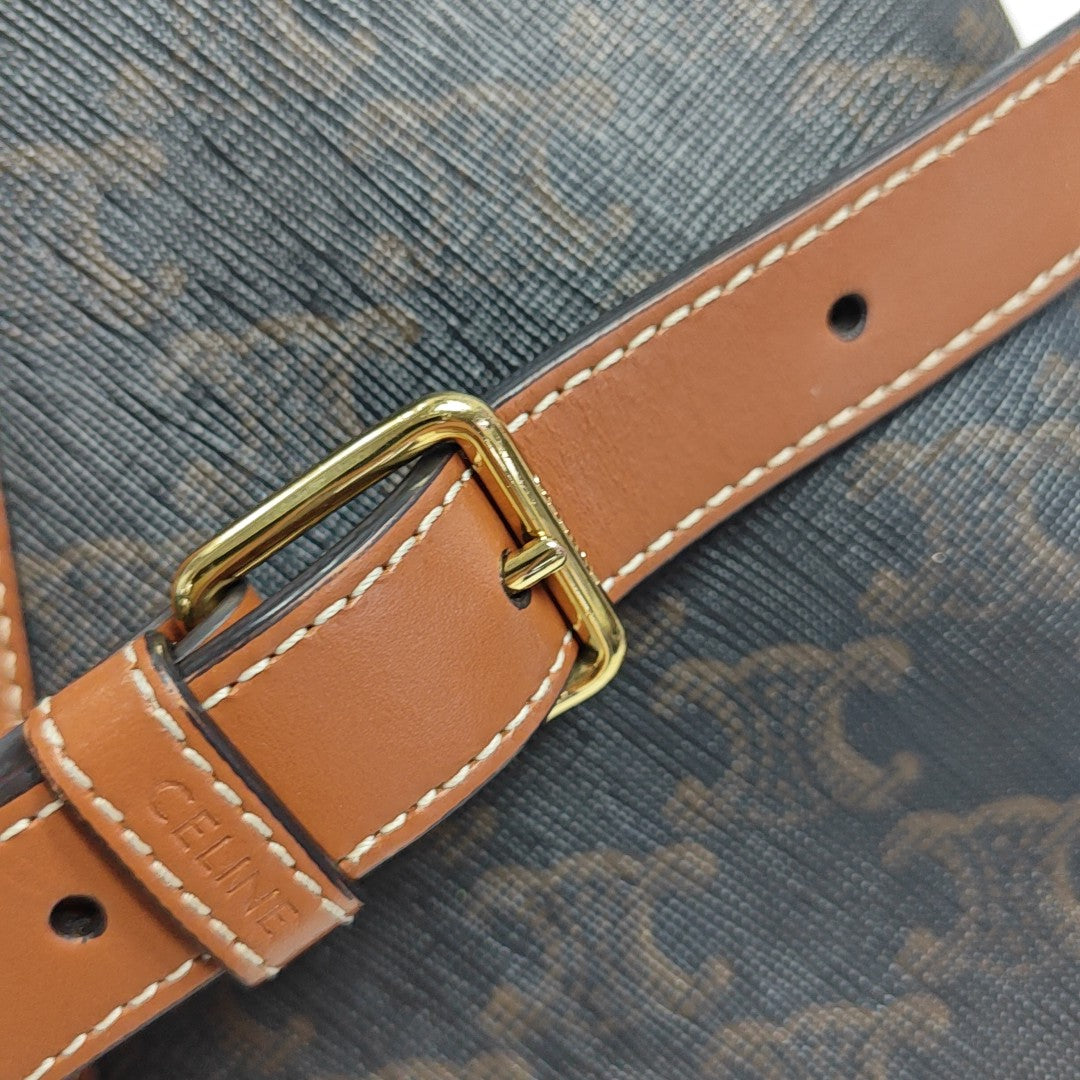 TRIOMPHE CANVAS Small Coated Canvas Brown
