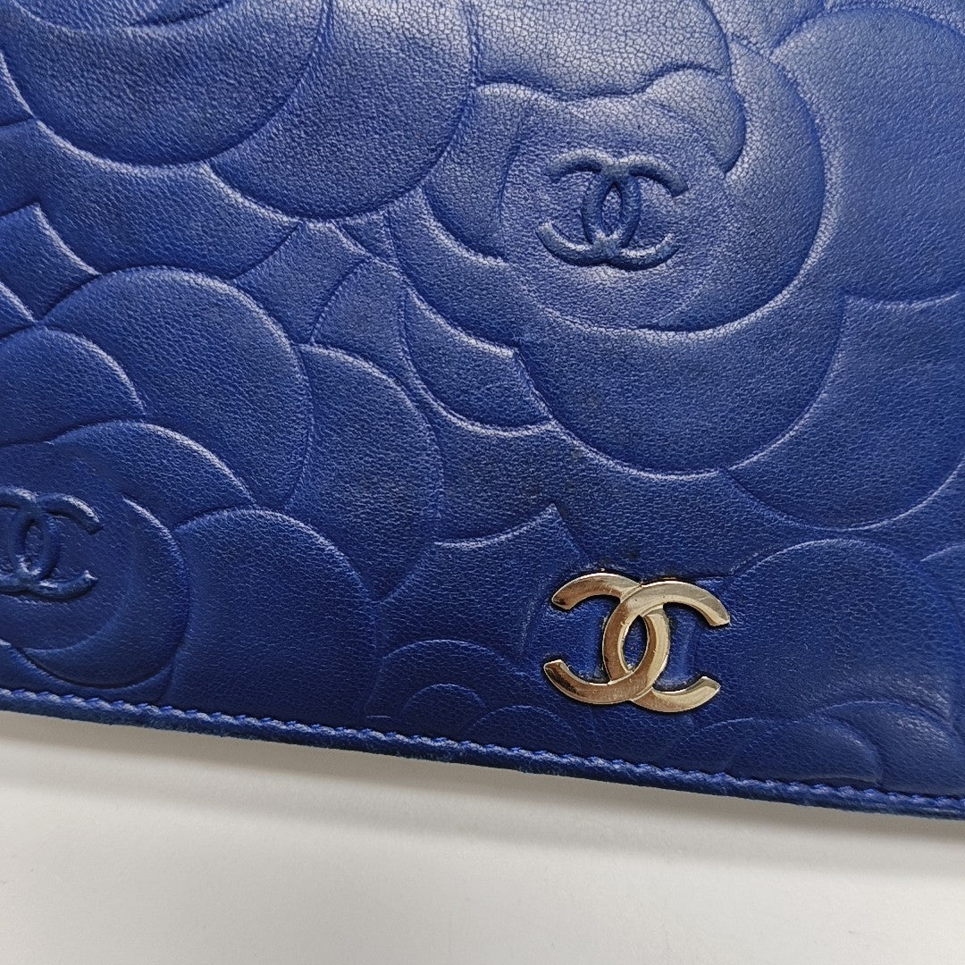 Lambskin Wallet Blue