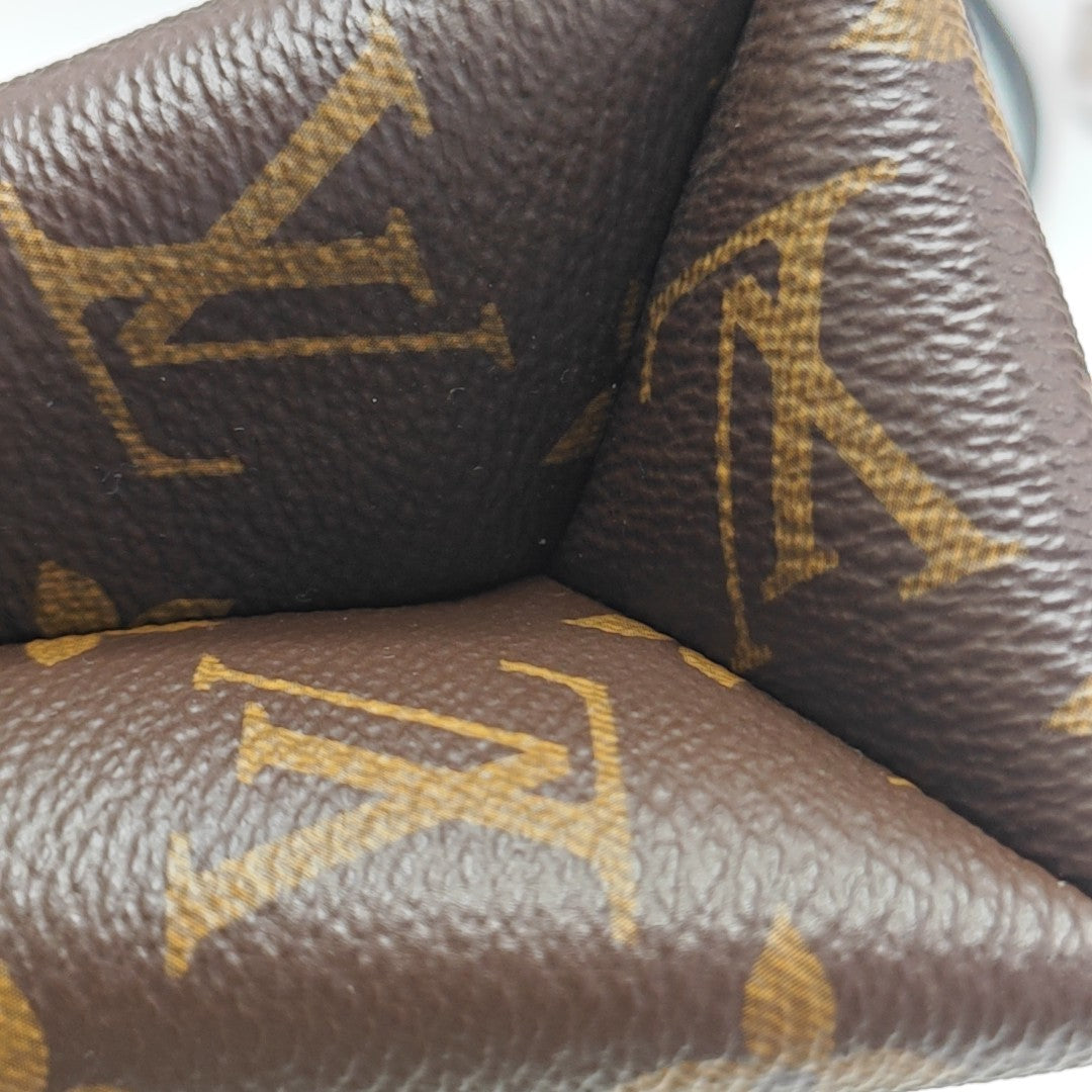 LOCKY BB Monogram Coated Canvas Brown