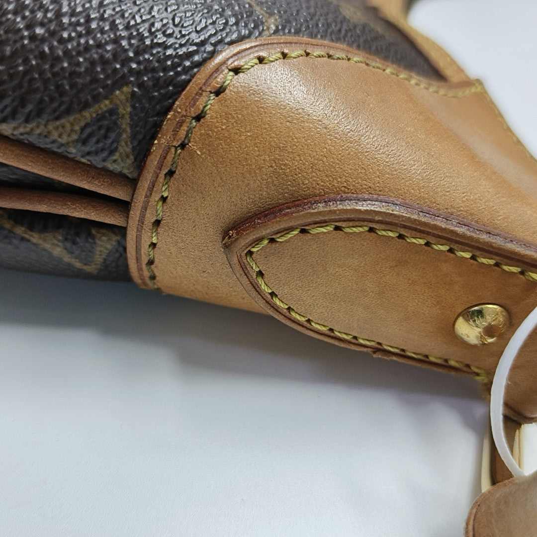 GALLIERA Monogram Coated Canvas Brown