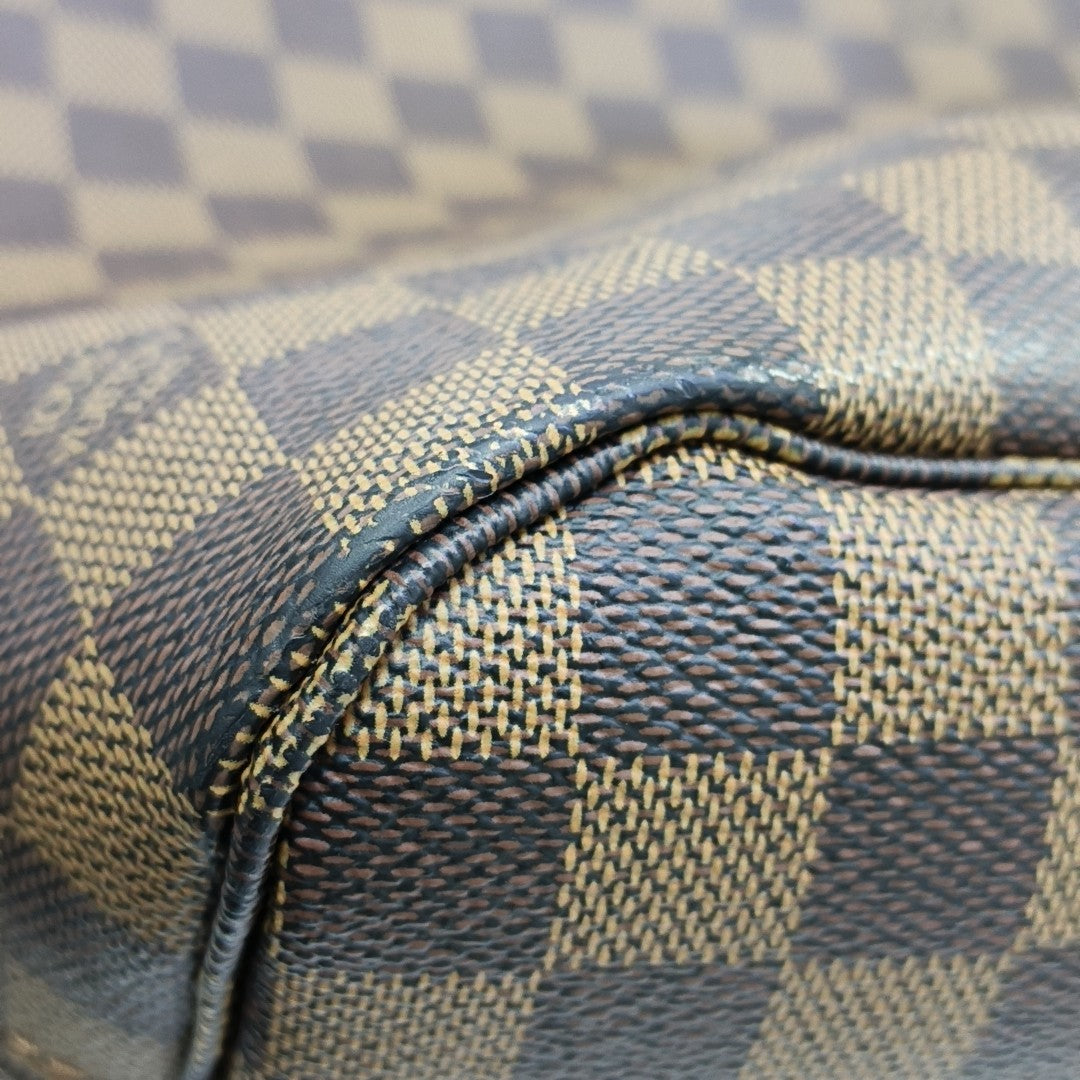 NEVERFULL MM Damier Ebene Coated Canvas Brown