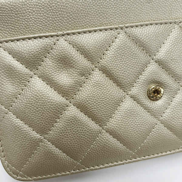 WOC Quilted Calfskin Beige