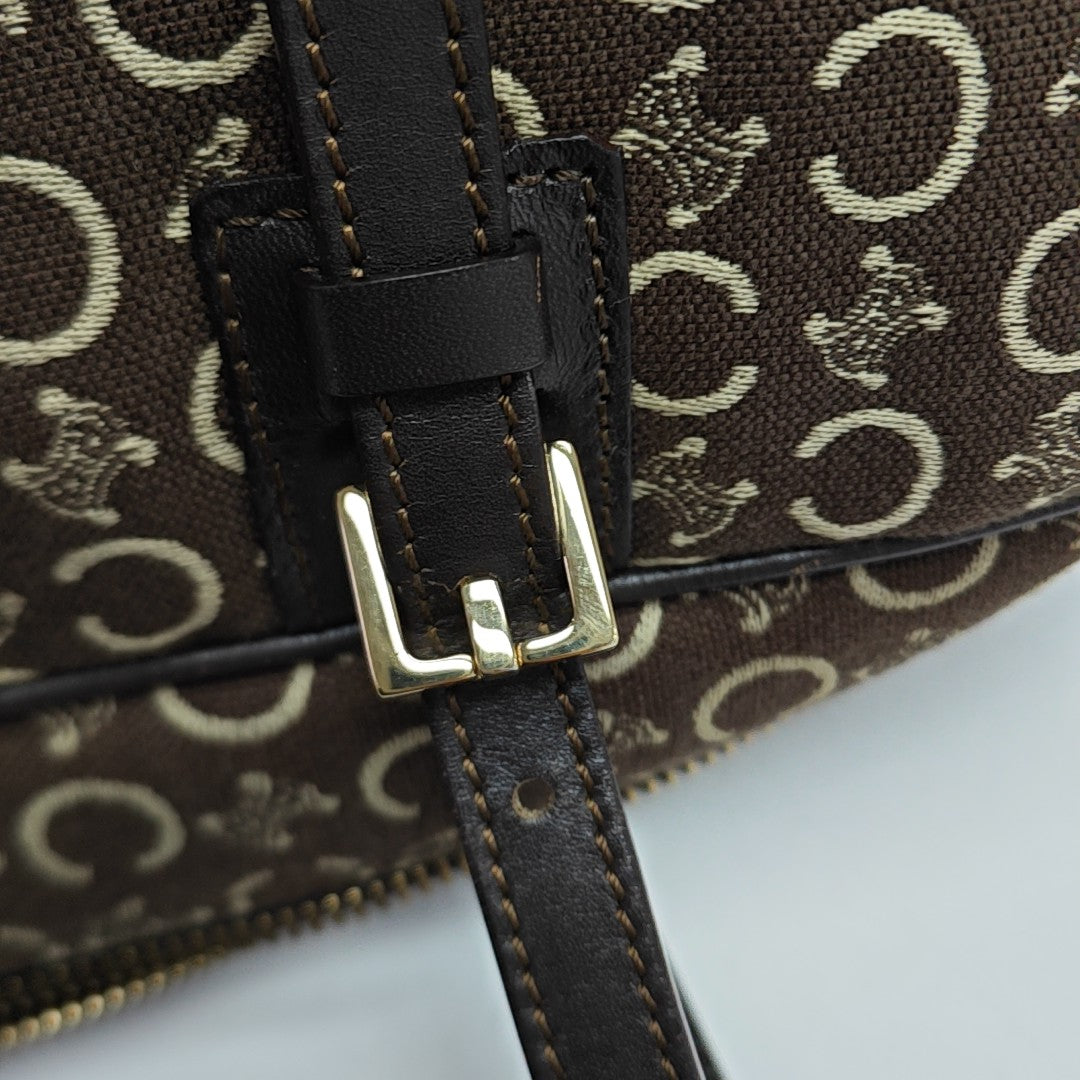 Canvas Top Handle Bag Brown