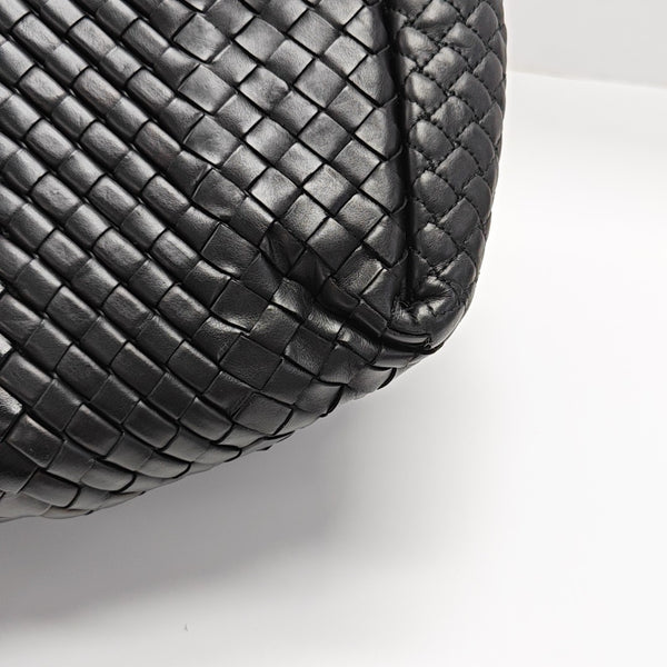 Calfskin Top Handle Bag Black