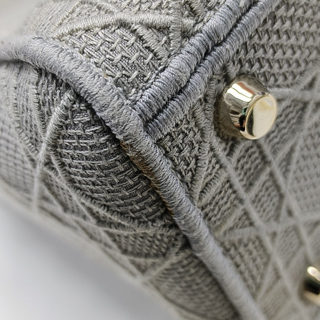 Lady D-Lite Cannage Canvas Gray