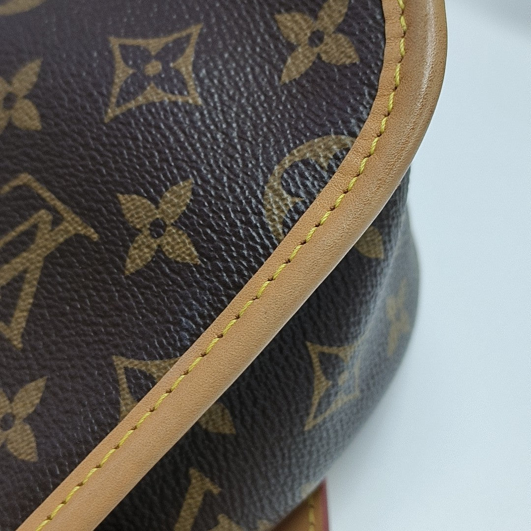 DIANE Monogram Coated Canvas Brown