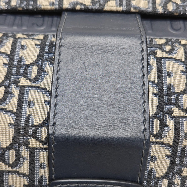 30 Montaigne Mini Oblique Canvas Blue