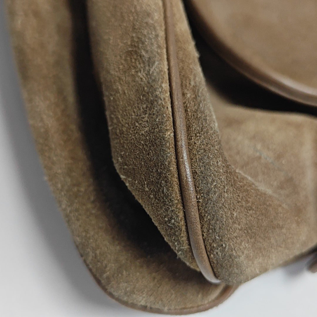 Suede Shoulder Bag Brown
